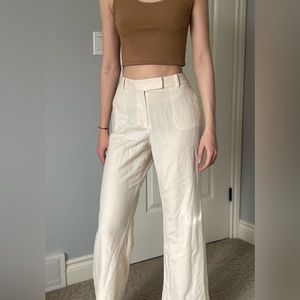 cream coloured trousers/pants